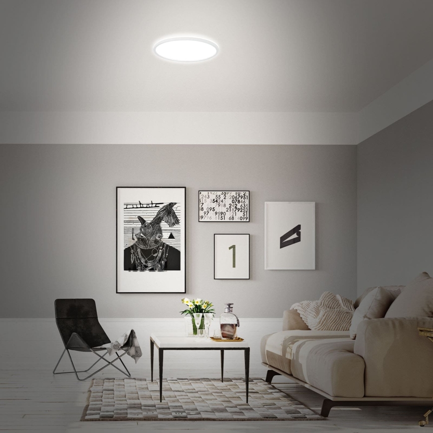 Briloner 7494016 - Plafonieră SMART LED RGBW reglabilă, 22W/230V, 4000K, Ø 42 cm, Wi-Fi Tuya + telecomandă