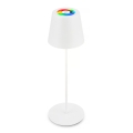 Briloner 7510016 - Lampă de masă reîncărcabilă de exterior LED RGBW reglabilă CALIDA LED/2,5W/5V IP44 1200 mAh albă