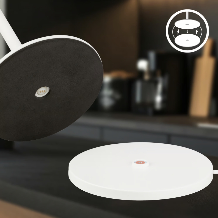 Briloner 7517016 - Lampă de masă reîncărcabilă, reglabilă LED RGBW pentru exterior CILANO LED/3W/5V IP44 2000 mAh albă