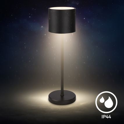 Briloner 7521015 - Lampă LED de masă reîncărcabilă SIGO, dimmabilă, pentru exterior, LED/2,5W/5V, IP44, 2600 mAh, negru