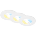 Briloner 7605036 - Set de 3 plafoniere încastrabile pentru baie 3xLED/4,9W/230V 2700/4000/6500K IP44 albe