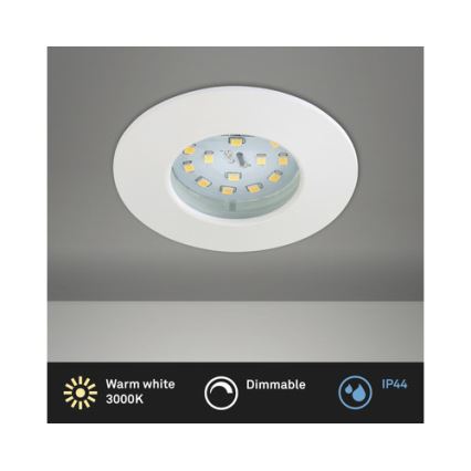 Briloner 8316-016 - Spot LED încastrat pentru baie, dimabil, LED/5,5W/230V IP44, alb