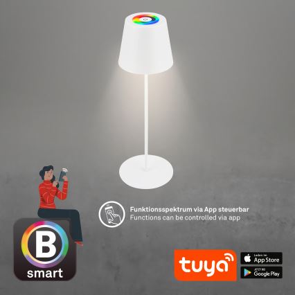 Briloner 7559016 - Lampă de masă exterioară reîncărcabilă RGB, reglabilă COLORIS LED/3,5W/5V IP44 2000 mAh Wi-Fi Tuya