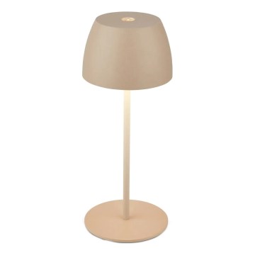 Briloner - Lampă de masă exterioară MINI LED/2,5W/5V IP44, reîncărcabilă, tactilă și dimmabilă, 1800 mAh, bej