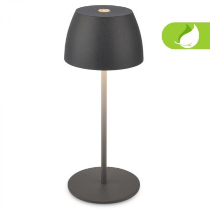 Briloner - Lampă de masă LED de exterior MINI reîncărcabilă, dimmabilă, cu control tactil LED/2,5W/5V IP44 1800 mAh antracit