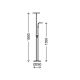 Briloner 1299-022 - LED Lampadar dimmabil TREND 1xLED/21W/230V + 1xLED/3,5W