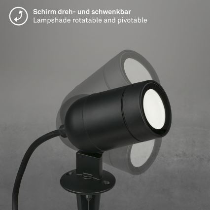 Briloner - Corp de iluminat exterior reglabil LED RGBW/4,4W/230V 2700/4000/6500K IP44 Wi-Fi Tuya