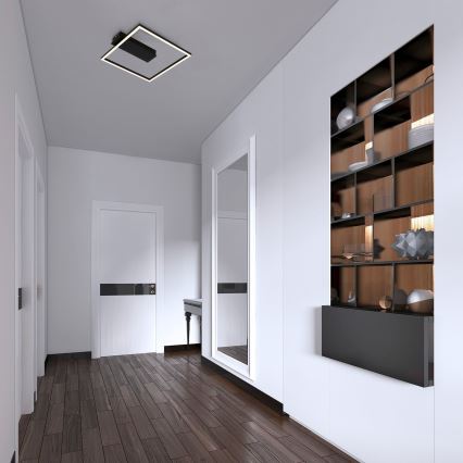Briloner - Plafonier LED FRAME LED/14W/230V 3000K 30x32 cm negru