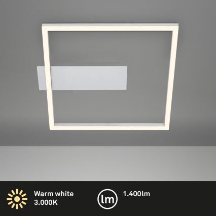Briloner - Plafonieră LED FRAME, 14W, 230V, 3000K, 30x32 cm, crom mat