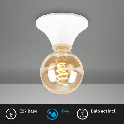 Briloner - Plafonieră pentru baie 1xE27/10W/230V IP44 albă