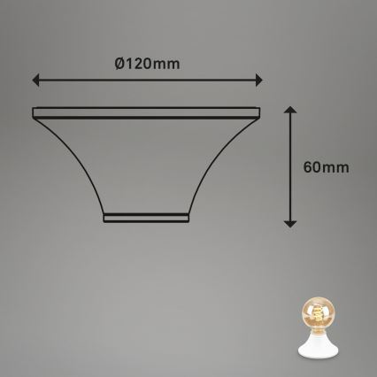 Briloner - Plafonieră pentru baie 1xE27/10W/230V IP44 albă