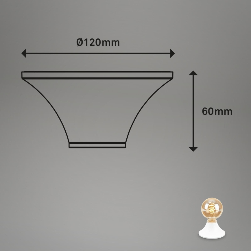 Briloner - Plafonieră pentru baie 1xE27/10W/230V IP44 albă