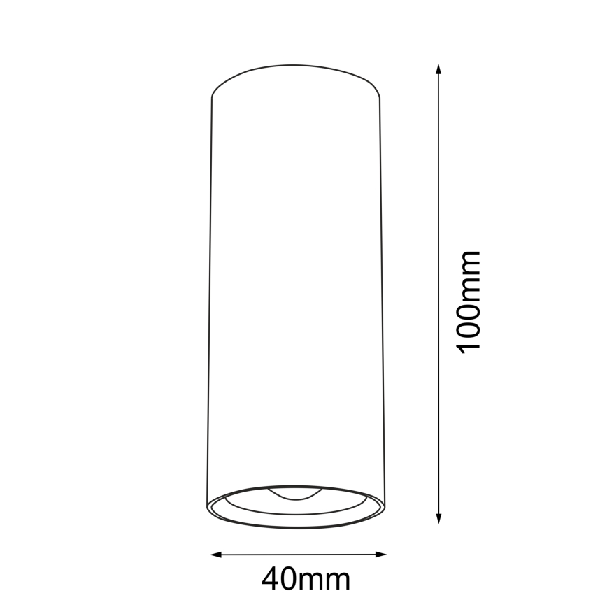Brosline - Lampă spot 1xGU10/4W/230V, negru