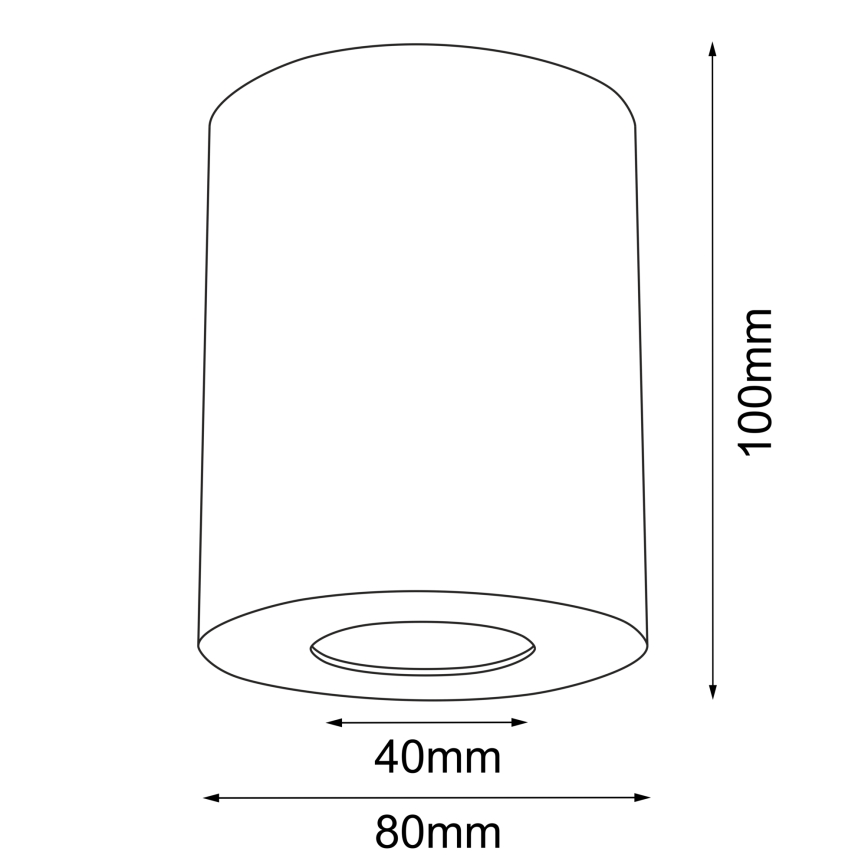 Brosline - Spot pentru baie 1xGU10/10W/230V IP44 alb