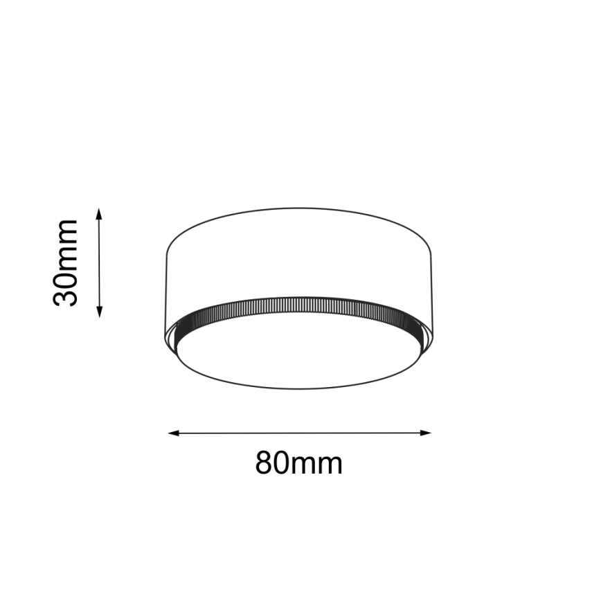 Brosline - Spot 1xGX53/9W/230V negru