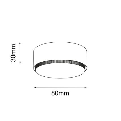 Brosline - Spot aplicat 1xGX53/9W/230V, alb