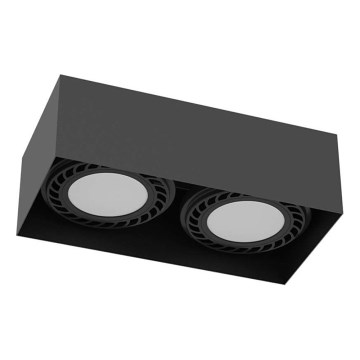 Brosline - Spot cu 2 x GU10, 18 W, 230 V, negru