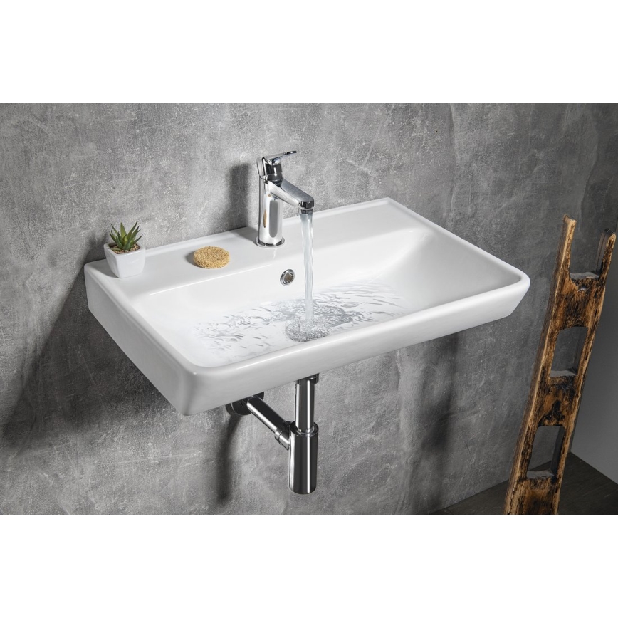 Bruckner - Lavoar încastrat NEON 60x41,5 cm ceramică/ alb