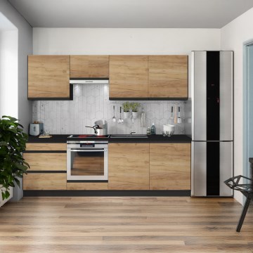 Bucătărie MARINA 240 cm, stejar craft