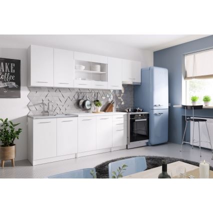 Bucătărie MARISA 260 cm, albă