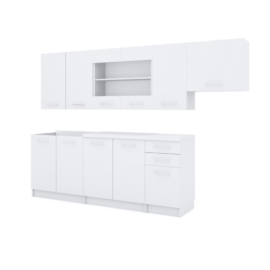 Bucătărie MARISA 260 cm, albă