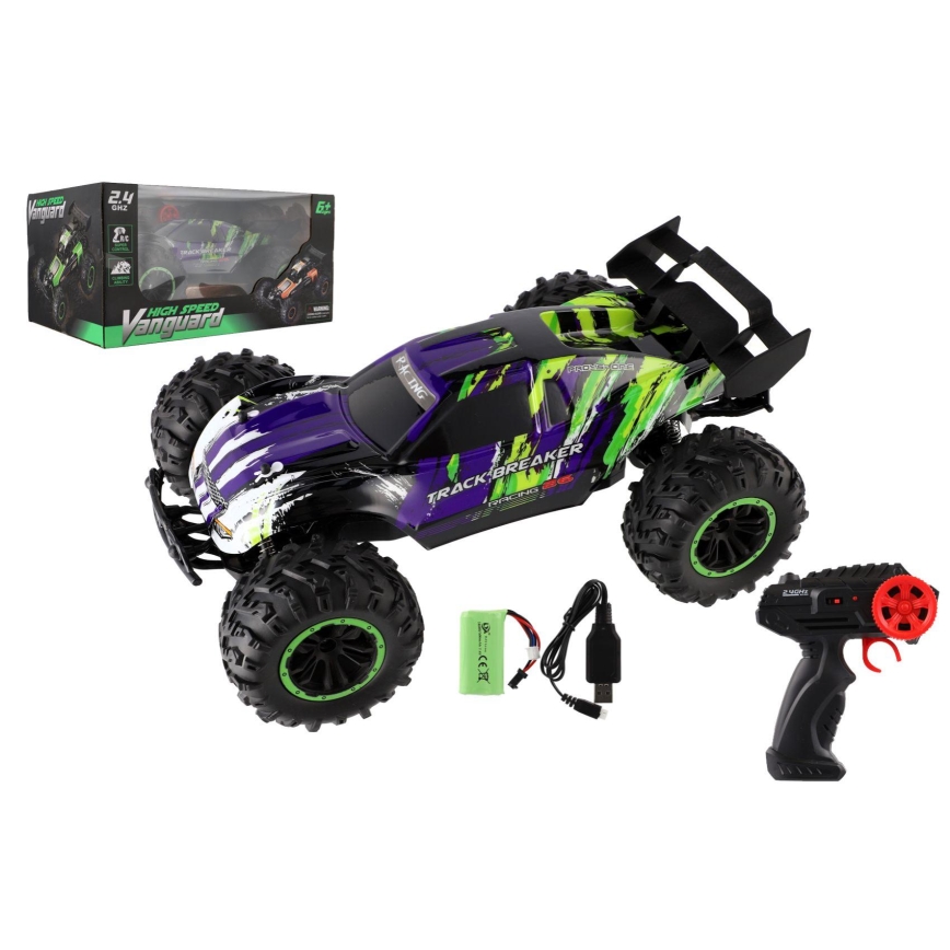 Buggy RC cu telecomandă, 7,4 V / 500 mAh, violet
