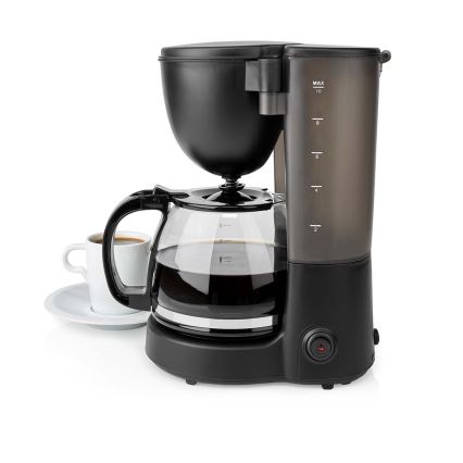 Butler - Cafetieră cu filtru 1,25 l, cu funcție de menținere a temperaturii, 750 W/230 V, neagră