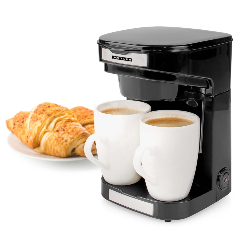 Butler - Cafetieră pentru 2 cești, 450W/230V, negru