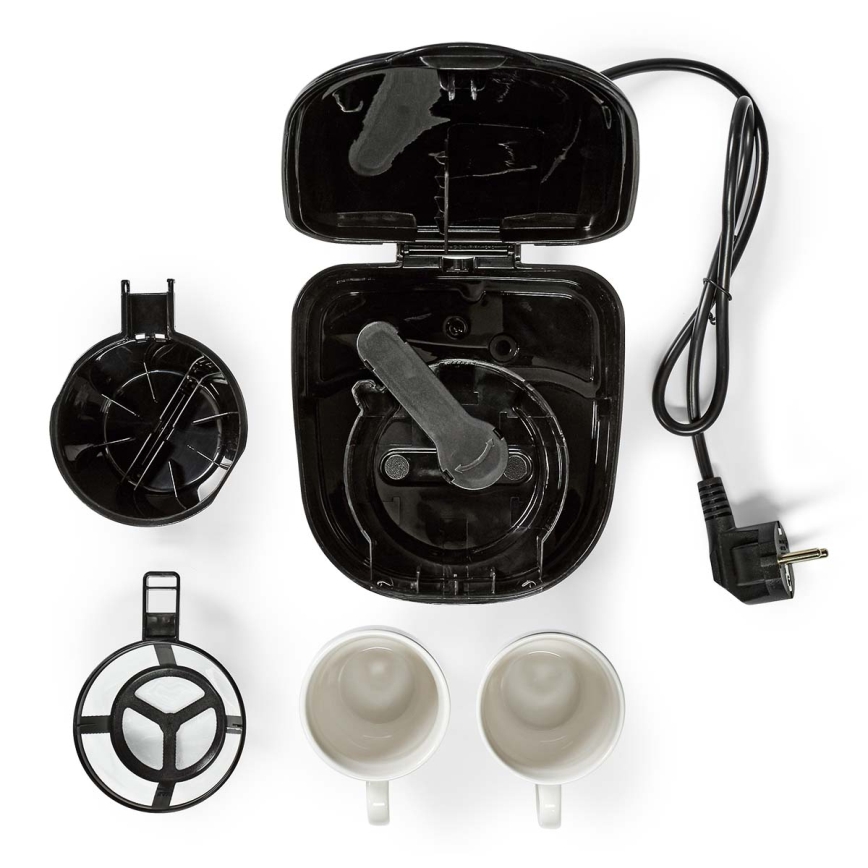 Butler - Cafetieră pentru 2 cești, 450W/230V, negru