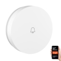 Buton de sonerie fără fir de rezervă IP55 Wi-Fi Tuya alb Immax NEO 07780L