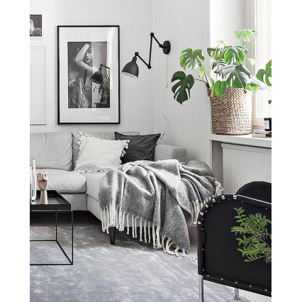 ByRydens - Lampă de perete BAZAR 1xE27/5W/230V neagră