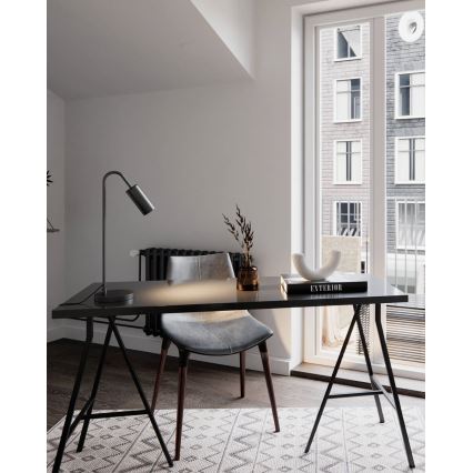 ByRydens - Lampă de masă CURVE 1xGU10/7W/230V neagră