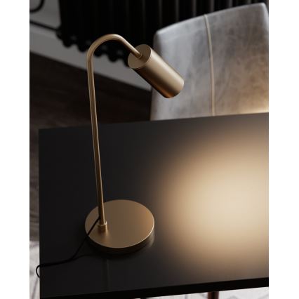 ByRydens - Lampă de masă CURVE 1xGU10/7W/230V, cu finisaj auriu