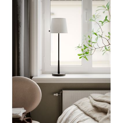 ByRydens - Lampă de birou LUMI 1xE27/8W/230V alb/negru 68,5 cm