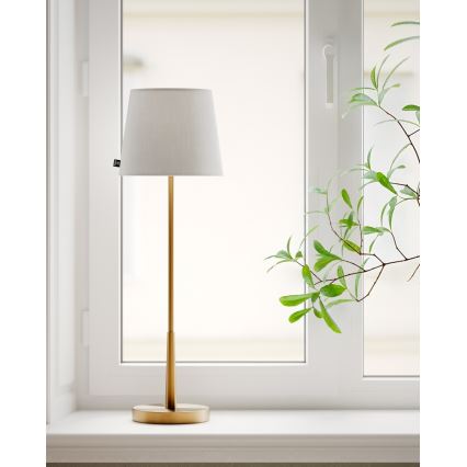 ByRydens - Lampă de masă LUMI 1xE27/8W/230V alb/auriu 68,5 cm