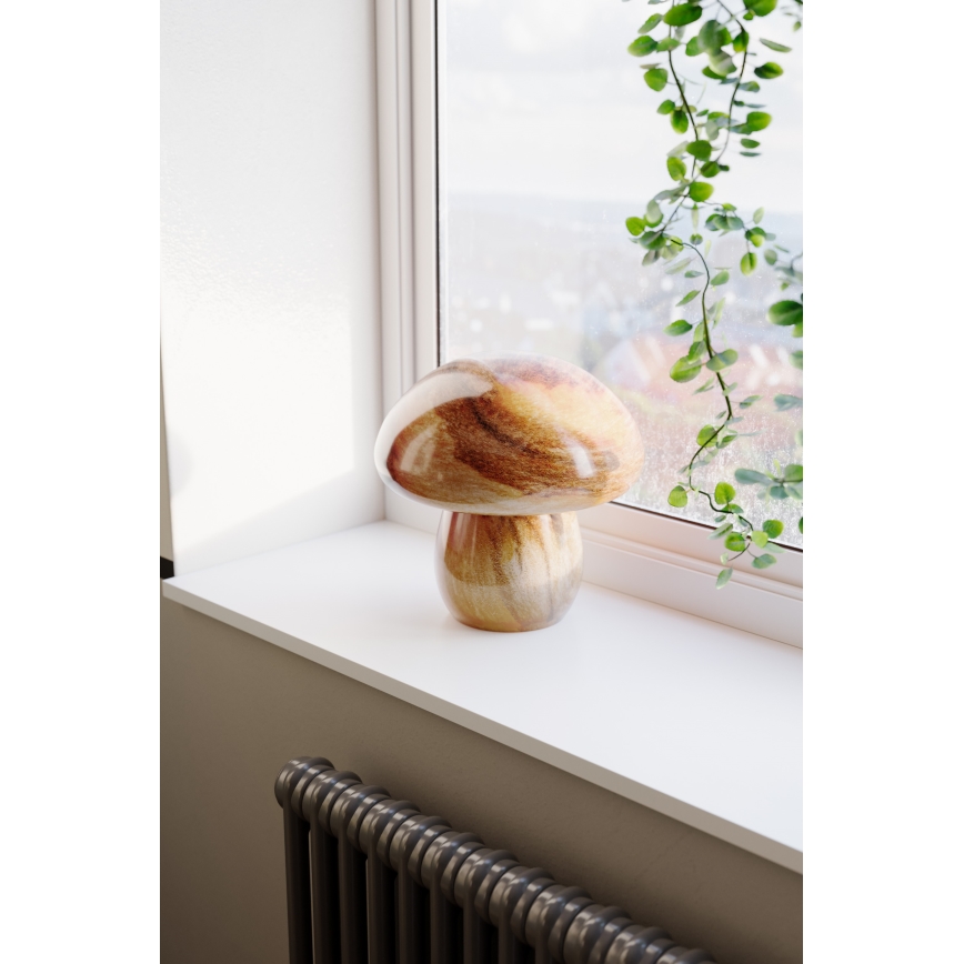 ByRydens - Lampă de masă MIRA MUSHROOM 1xE27/8W/230V maro
