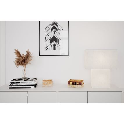 ByRydens - Lampă de masă iSQUARE 1xE27/8W/230V albă