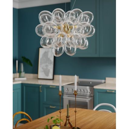 ByRydens - Lustră suspendată pe cablu GROSS, 8xG9/5W/230V, transparentă