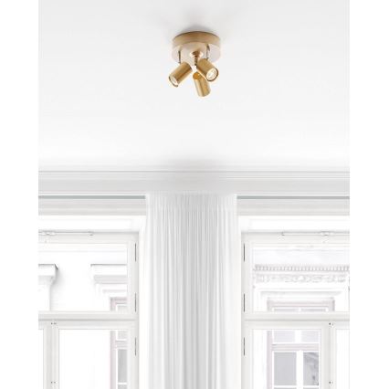 ByRydens - Spot CORRECT 3xGU10/7W/230V, auriu, diam. 20 cm