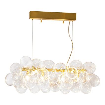 ByRydens - Lustră suspendată pe cablu GROSS BAR 8xG9/8W/230V transparentă