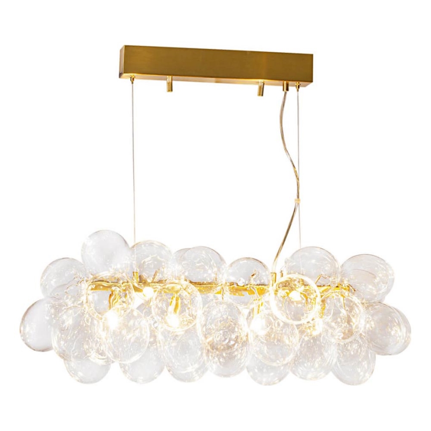 ByRydens - Lustră suspendată pe cablu GROSS BAR 8xG9/8W/230V transparentă
