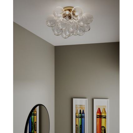 ByRydens - Plafonieră GROSS, 6xG9/5W/230V, sticlă transparentă, diametru 50 cm