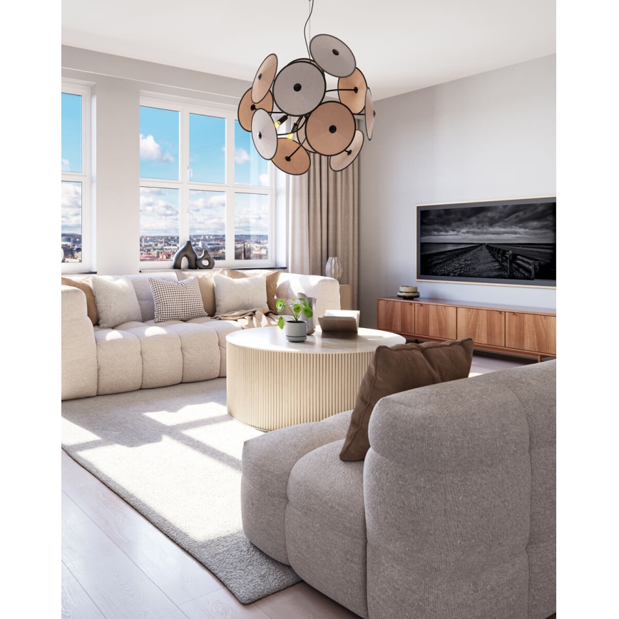 ByRydens - Candelabru suspendat CAPPELLO pe cablu, 4 x E14, 5 W, 230 V