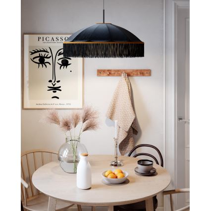ByRydens - Pendul pe cablu FRANCIS 1xE27/5W/230V, negru