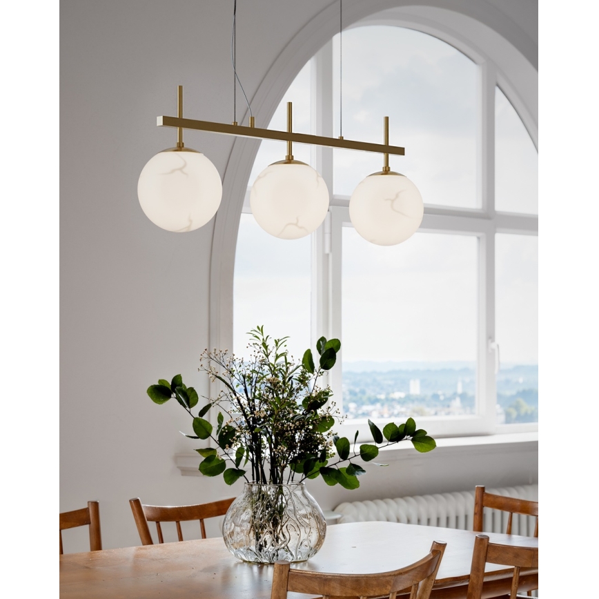 ByRydens - Suspensie cu cablu BELLAGIO 3xE27/8W/230V