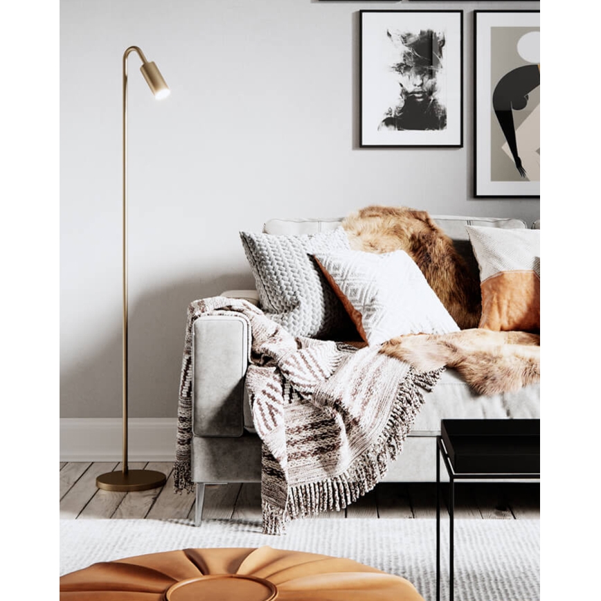 ByRydens - Lampadar CURVE 1xGU10/7W/230V auriu