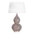 ByRydens - Lampă de masă LOFTY 1xE27/5W/230V albă/argintie