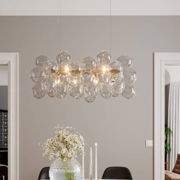 ByRydens - Lustră suspendată pe cablu GROSS BAR 8xG9/4W/230V transparentă