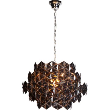 ByRydens - Lustru suspendat pe lanț MONARQUE MINI, 3xE14/8W/230V, negru