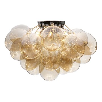 ByRydens - Plafonieră GROSS, 6xG9/8W/230V, fumuriu/maro, diametru 70 cm